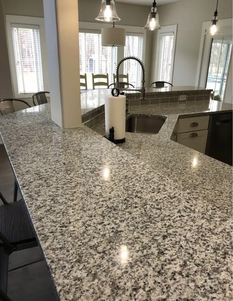 Granite countertop in a finished kitchen