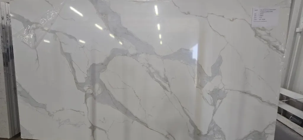 Calacatta Breeze Quartz slab