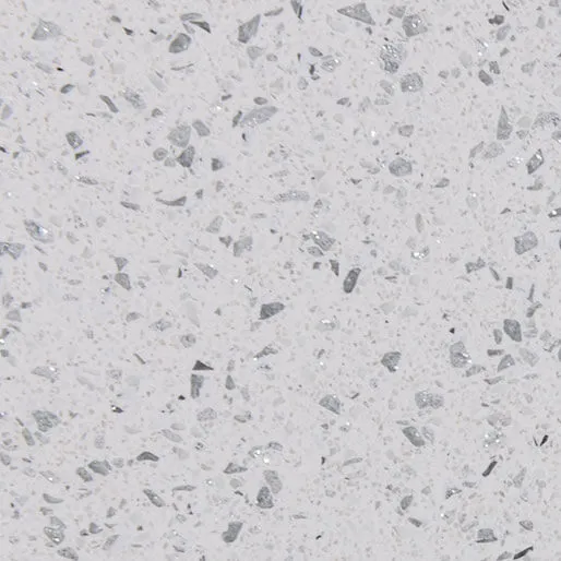 Sparkling White Quartz slab